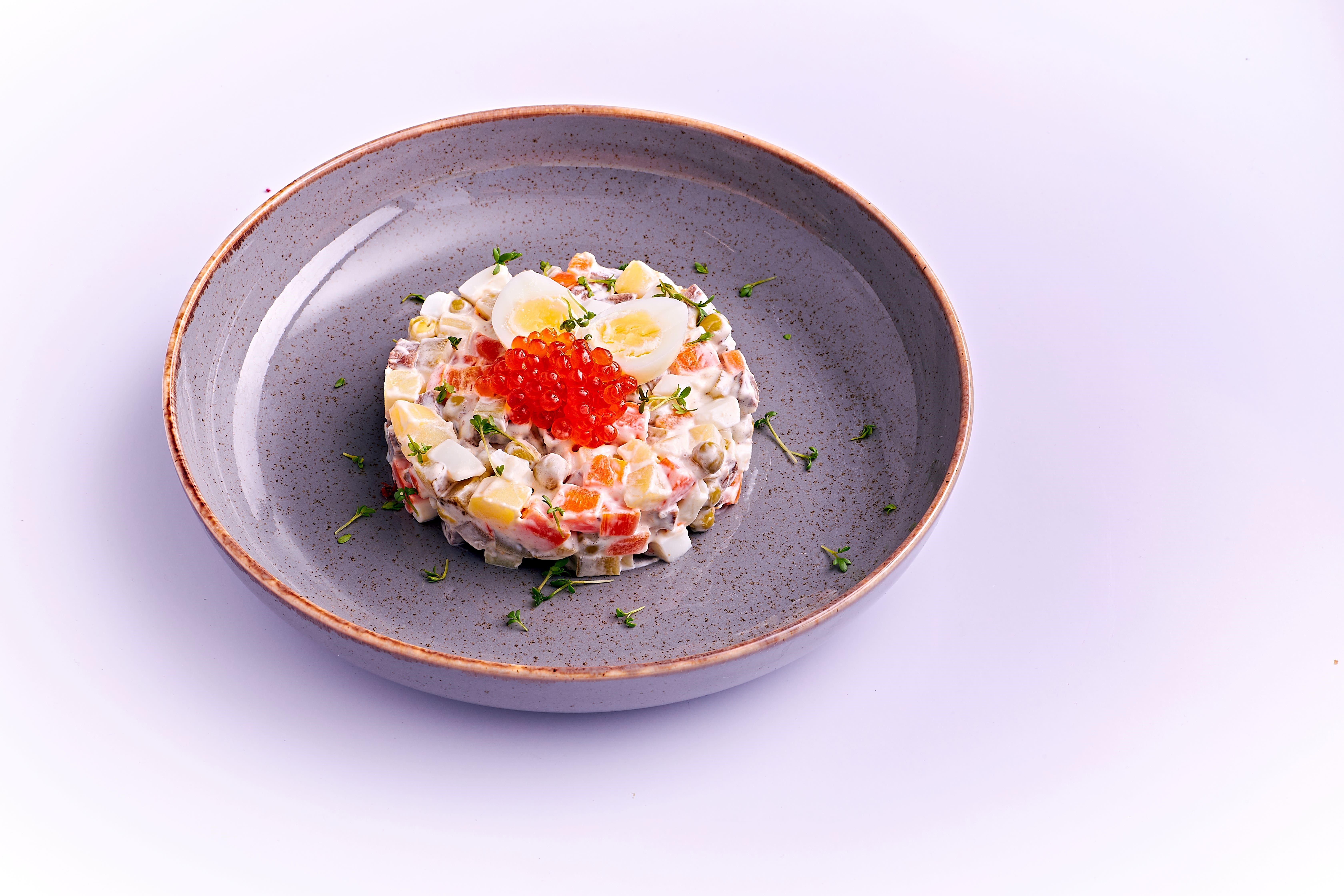 Оливье с телятиной