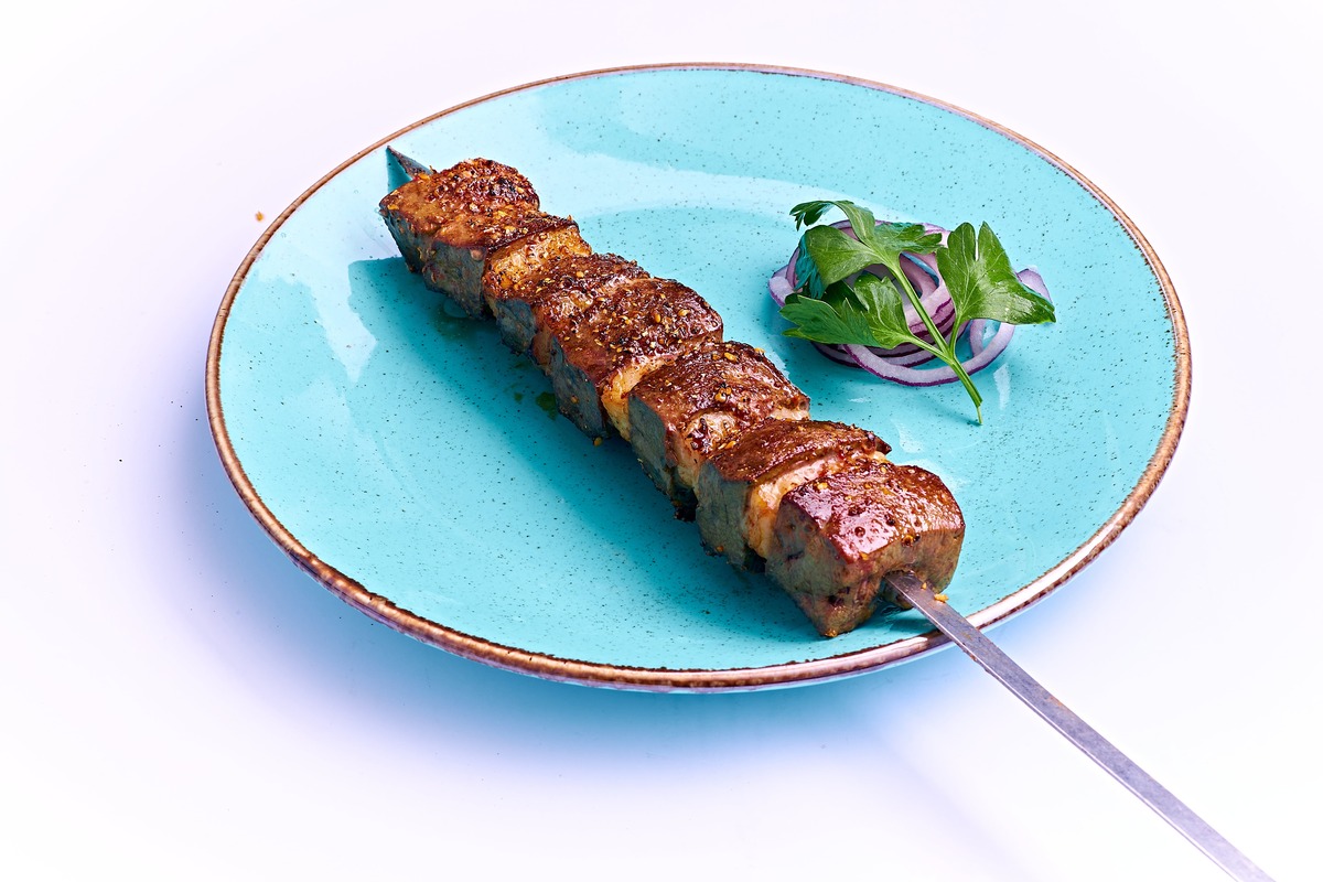 шашлык из печени ягнёнка