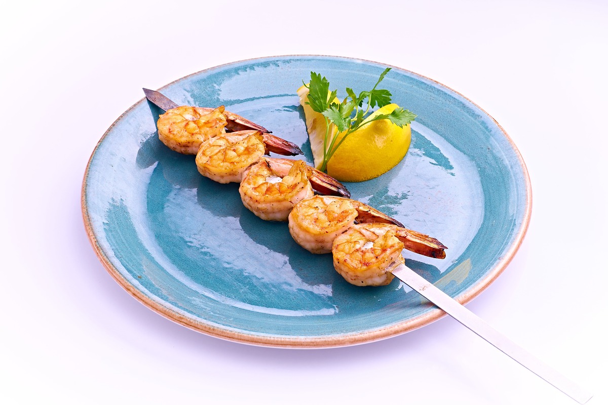 шашлык из креветок